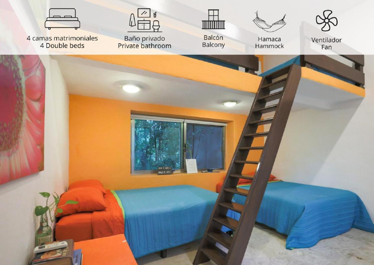 Guest House La Aldea Holistic Experience Cancún Kültér fotó